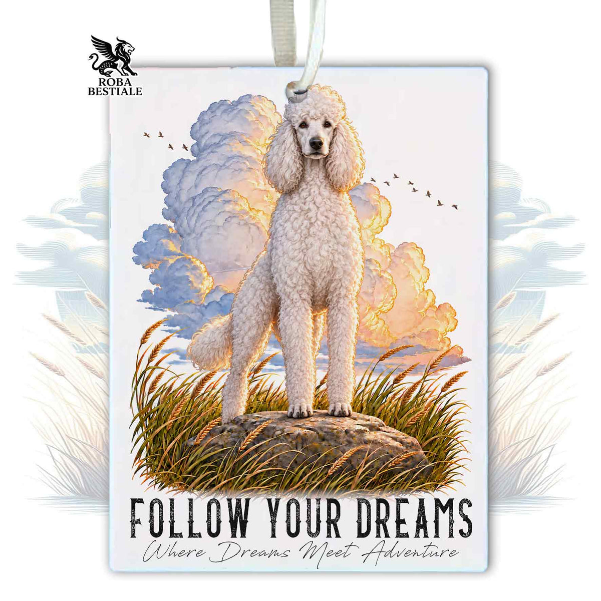 Profumatore BARBONE Grande Mole Bianco - Collezione Dream