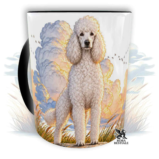 Tasse QUOTES "RÊVE" - BARBET Grand Modèle Blanc - En céramique, avec anse et intérieur de différentes couleurs - 330 ml