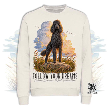 Felpa BARBONE Grande Mole Nero - Girocollo - Collezione Dream