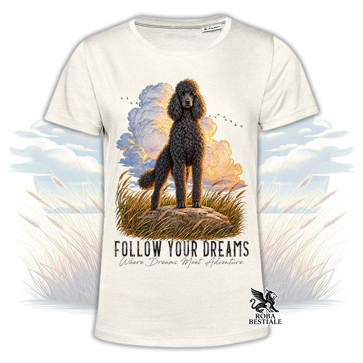 T-Shirt BARBONE Grande Mole Nero - Collezione Dream