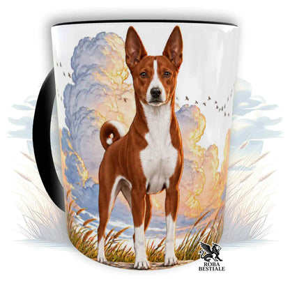 Tazza BASENJI Bianco e Rosso - Collezione Dream