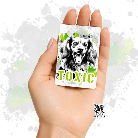 Long-Haired DACHSHUND Magnet - Toxic Collection