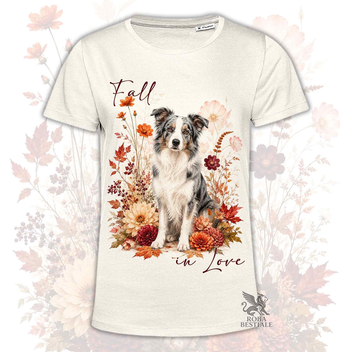 T-Shirt BORDER COLLIE Blue Merle - Collezione Fall...in Love