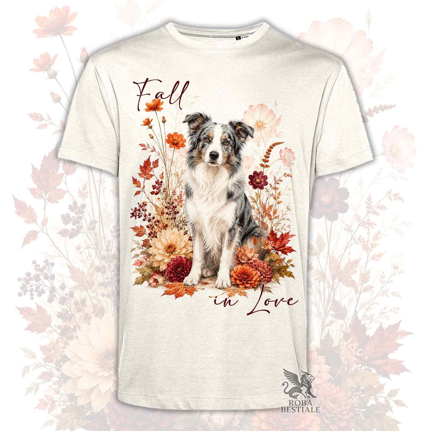 T-Shirt BORDER COLLIE Blue Merle - Collezione Fall...in Love