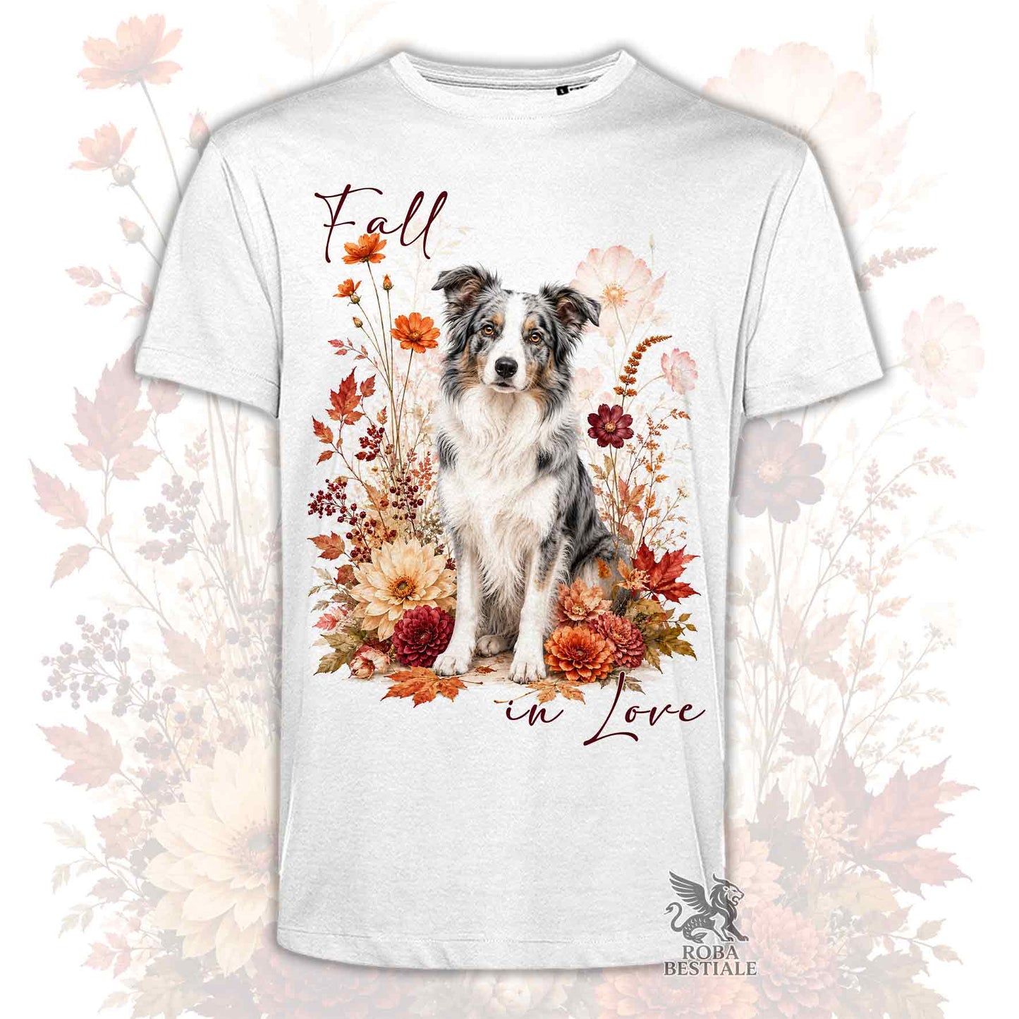 T-Shirt BORDER COLLIE Blue Merle - Collezione Fall...in Love