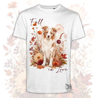 T-Shirt BORDER COLLIE Red Merle - Collezione Fall...in Love