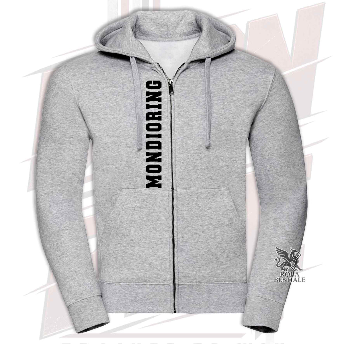 Felpa MANCHESTER TERRIER - Cappuccio e Cerniera - Collezione Born To Bite