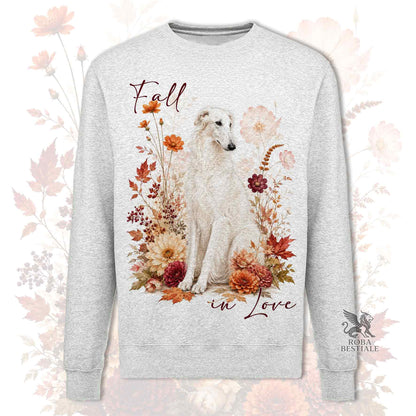 Felpa BORZOI Bianco - Girocollo - Collezione Fall...in Love