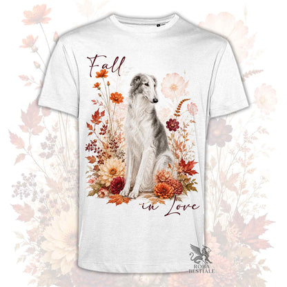 T-Shirt BORZOI Bianco e Grigio - Collezione Fall...in Love
