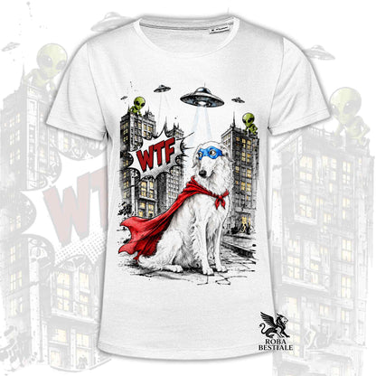 T-Shirt BORZOI Bianco - Collezione HERO