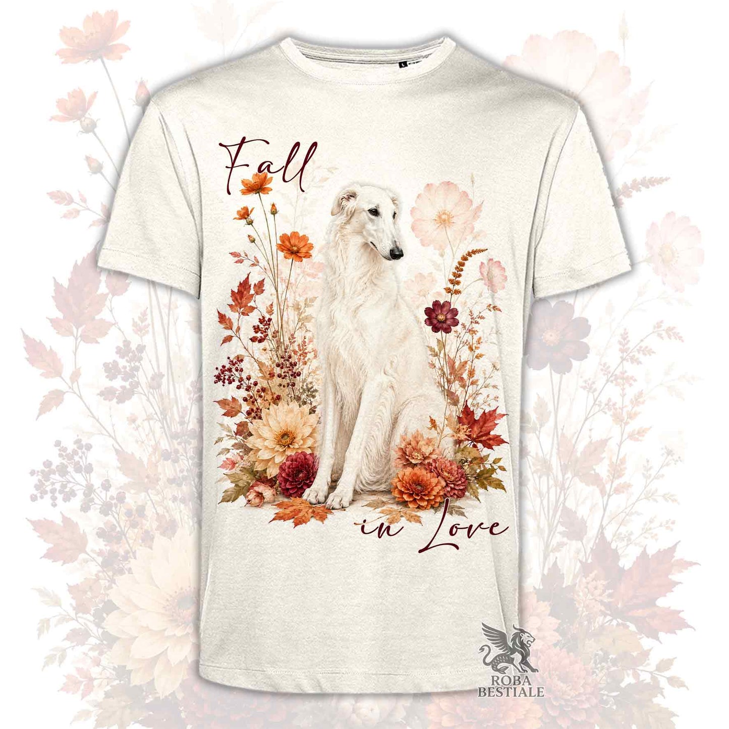 T-Shirt BORZOI Bianco - Collezione Fall...in Love
