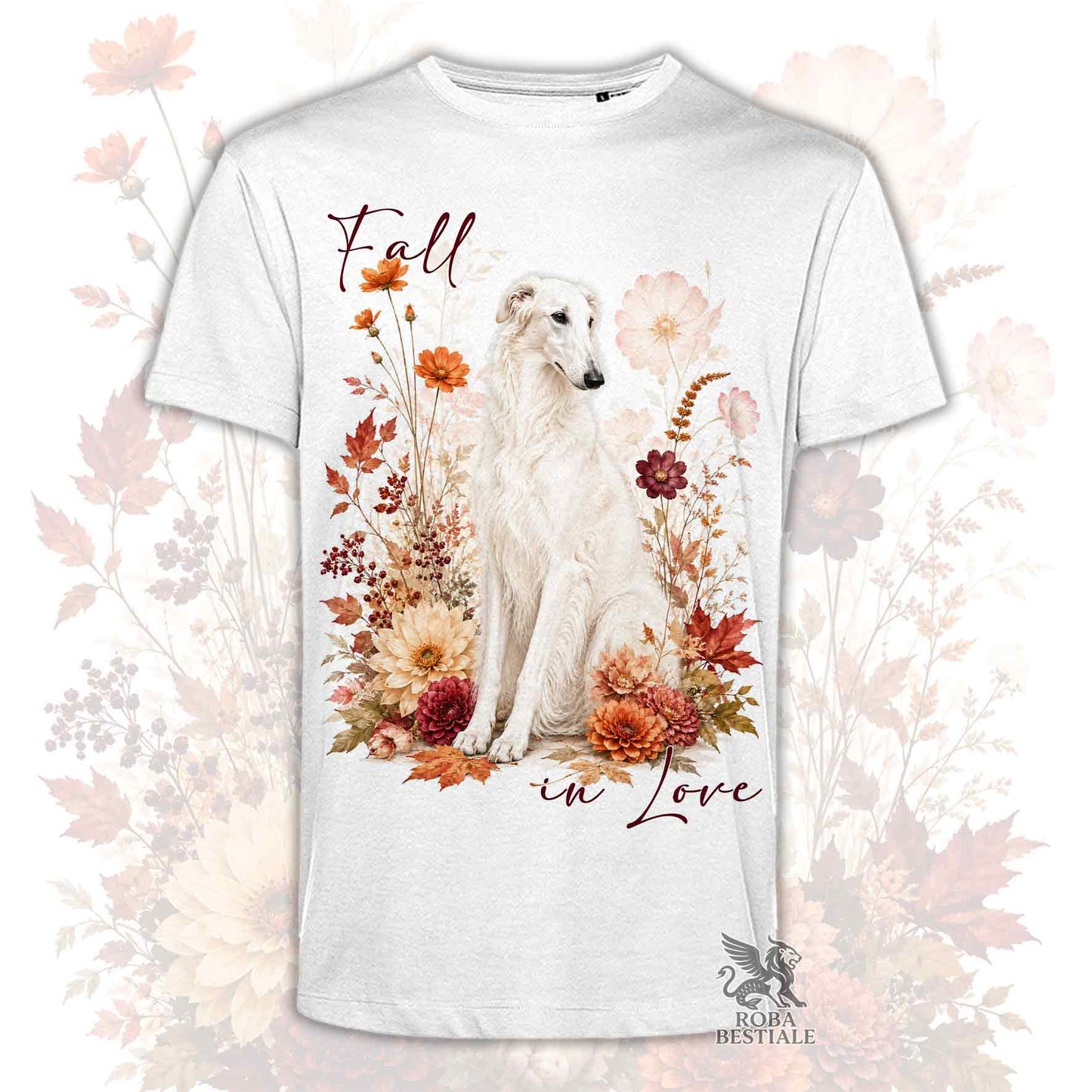 T-Shirt BORZOI Bianco - Collezione Fall...in Love