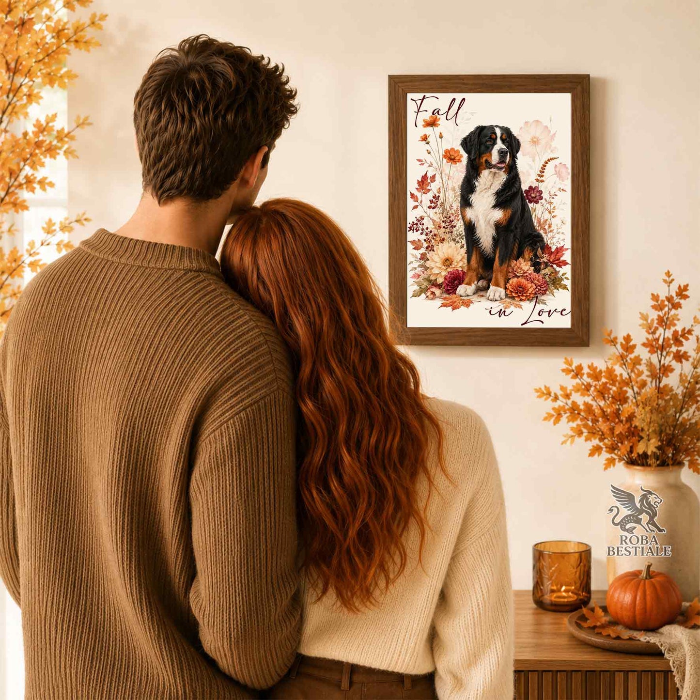 Quadretto BOVARO DEL BERNESE - Collezione Fall...in Love
