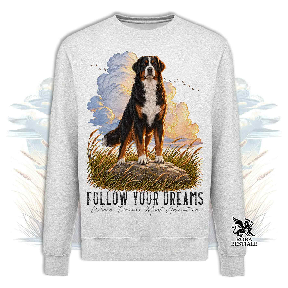 Felpa BOVARO DEL BERNESE - Girocollo - Collezione Dream
