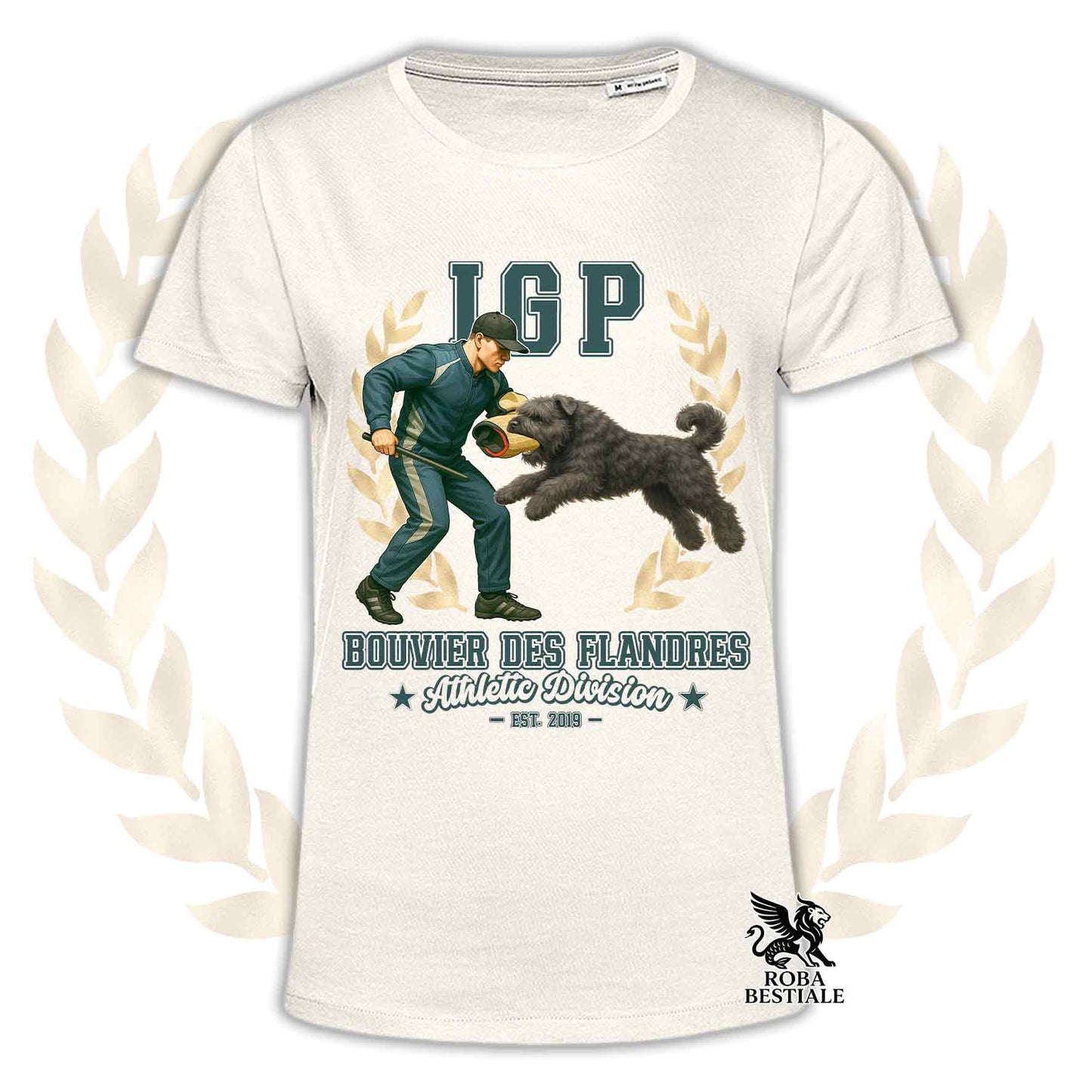 T-shirt IGP ATTACK – BOUVIER DES FLANDRES – Homme ou Femme, disponible en plusieurs couleurs – du XS au 5XL
