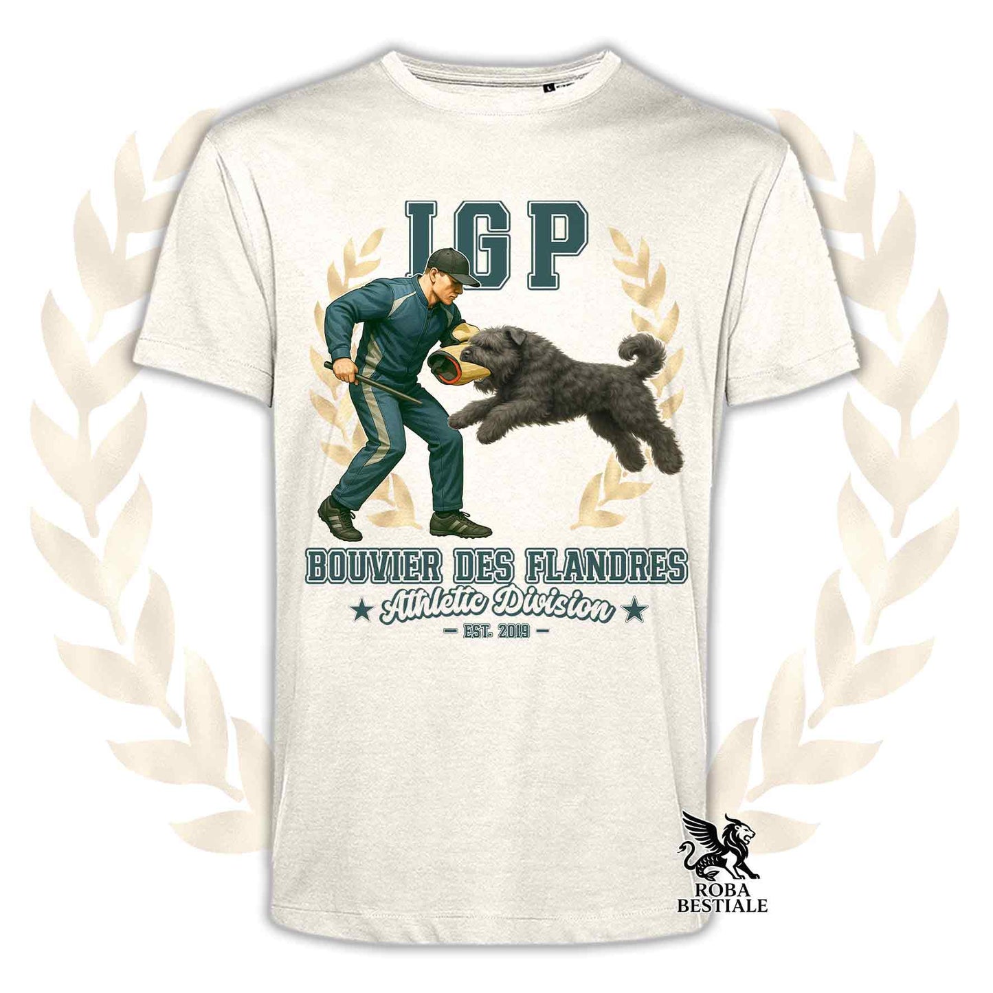 T-shirt IGP ATTACK – BOUVIER DES FLANDRES – Homme ou Femme, disponible en plusieurs couleurs – du XS au 5XL
