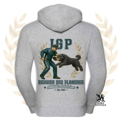 Felpa BOVARO DELLE FIANDRE - Cappuccio e Zip - Collezione IGP Attack