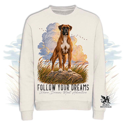 Felpa BOXER Fulvo - Girocollo - Collezione Dream