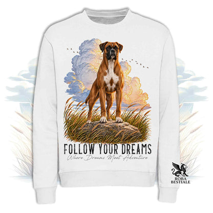 Felpa BOXER Fulvo - Girocollo - Collezione Dream