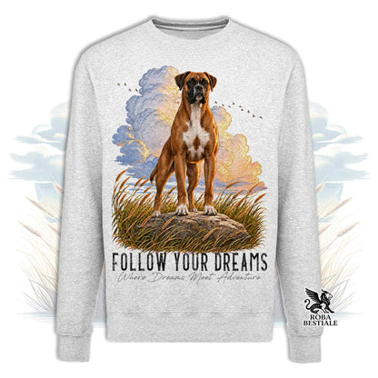 Felpa BOXER Fulvo - Girocollo - Collezione Dream