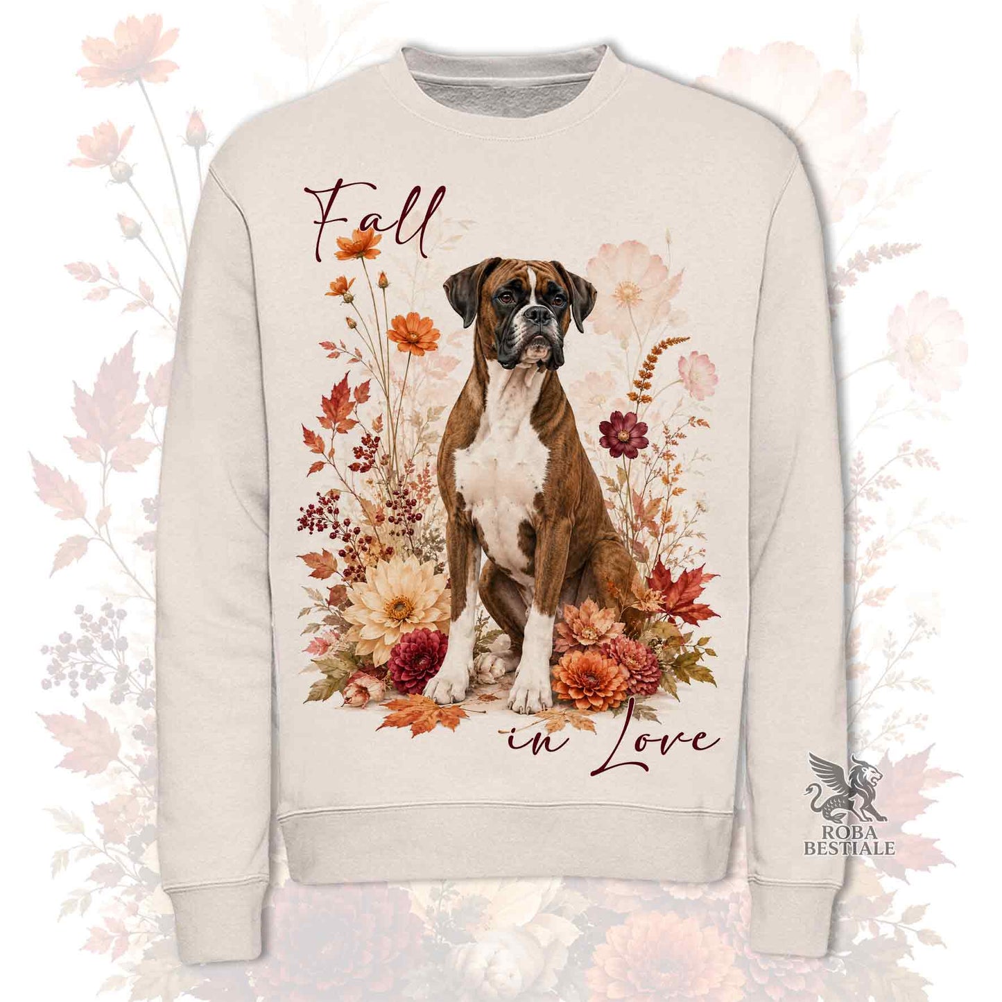 Felpa BOXER Tigrato - Girocollo - Collezione Fall...in Love