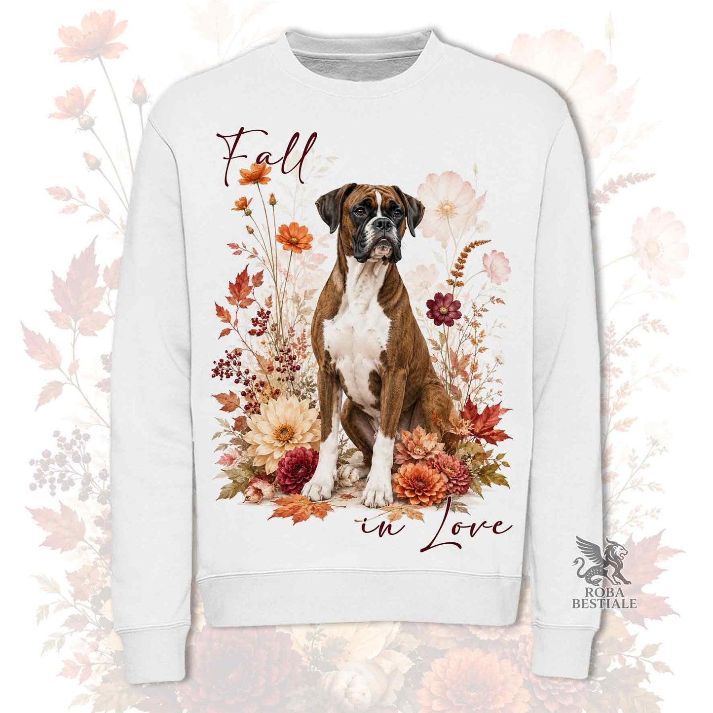 Felpa BOXER Tigrato - Girocollo - Collezione Fall...in Love