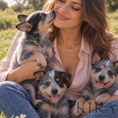 Collana BREEDER Gold - Collezione Name by Kira Pet Jewelry