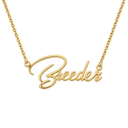 Collana BREEDER Gold - Collezione Name by Kira Pet Jewelry