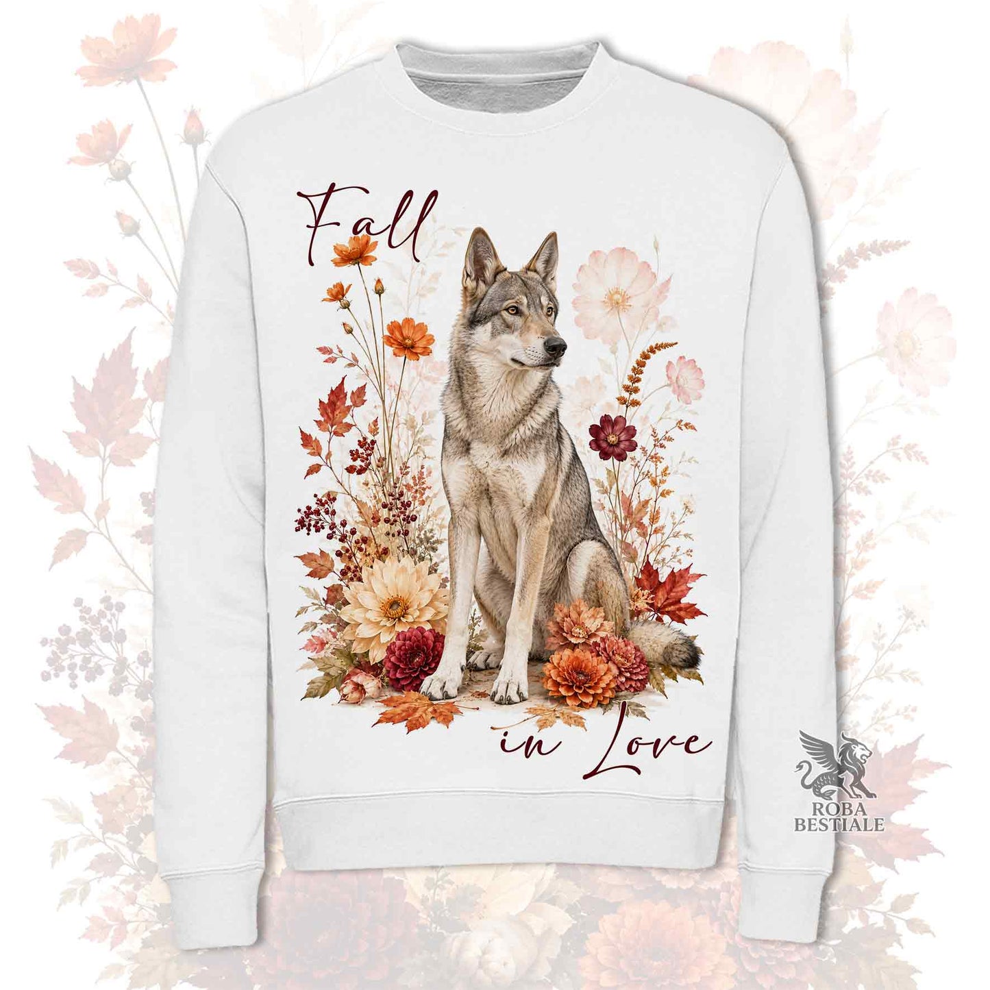 Felpa CANE LUPO CECOSLOVACCO - Girocollo - Collezione Fall...in Love