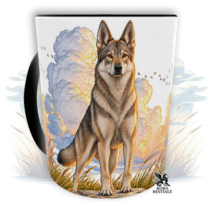 Mug QUOTES "DREAM" - CZECHOSLOVAKIAN WOLFDOG - Ceramic, with handle and interior in various colors - 330 ml