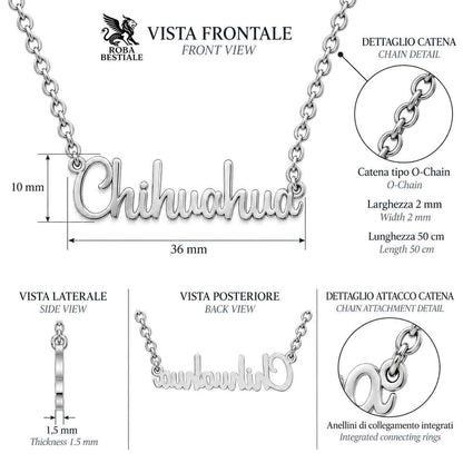 Collana CHIHUAHUA - Collezione Name by Kira Pet Jewelry