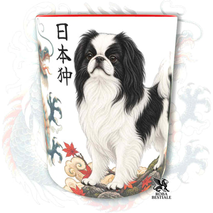 Tazza CHIN GIAPPONESE Bianco e Nero - Collezione Dragon