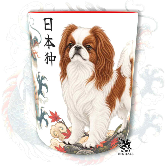 Tazza CHIN GIAPPONESE Bianco e Rosso - Collezione Dragon