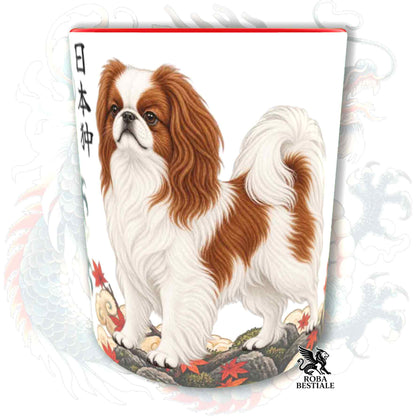 Tazza CHIN GIAPPONESE Bianco e Rosso - Collezione Dragon
