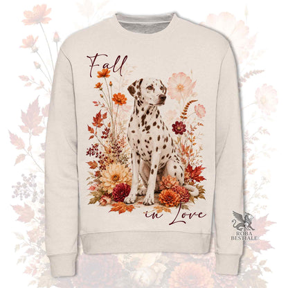 Felpa DALMATA Bianco e Fegato - Girocollo - Collezione Fall...in Love