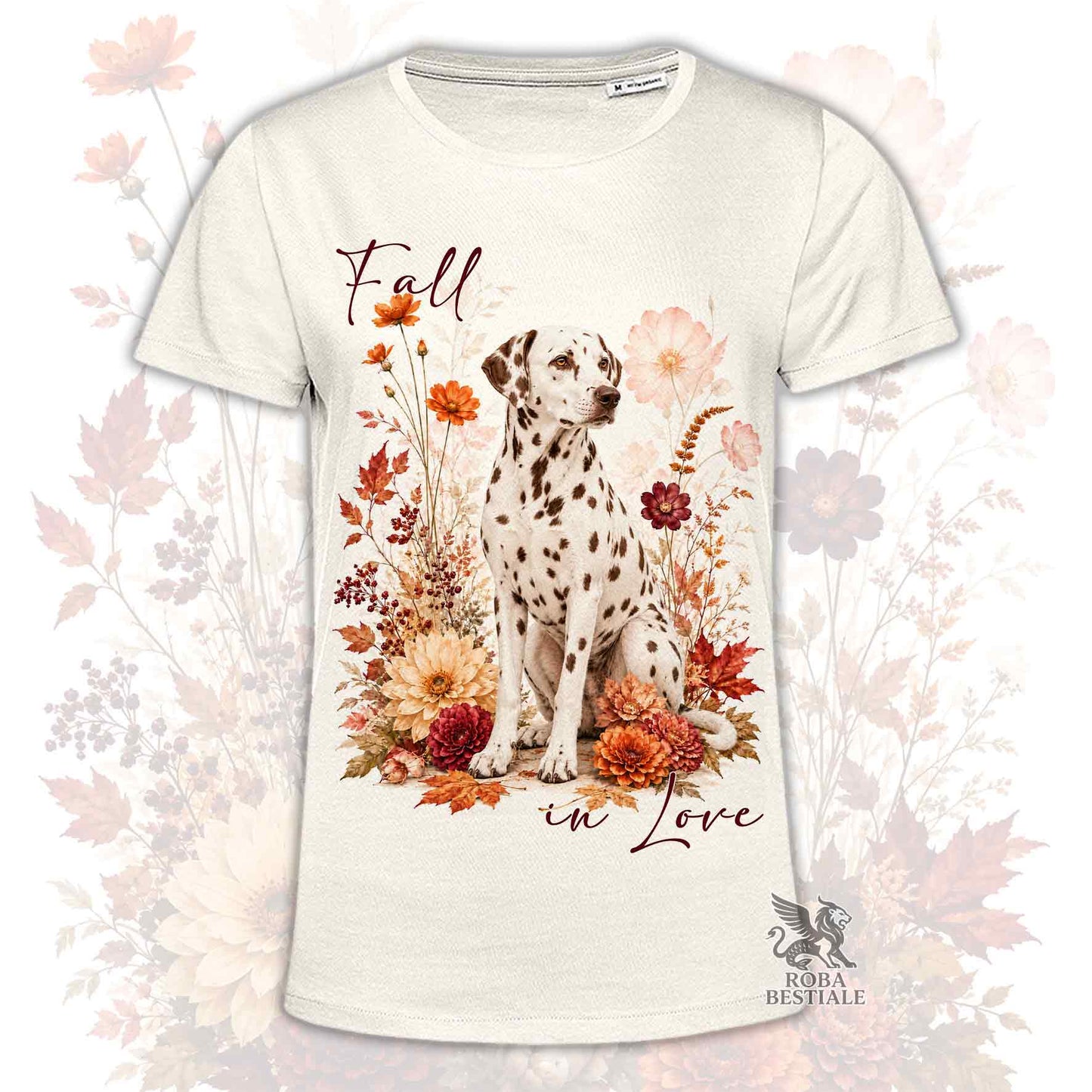 T-Shirt DALMATA Bianco e Fegato - Collezione Fall...in Love
