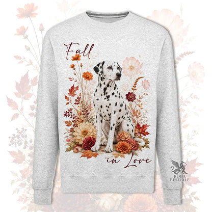 Felpa DALMATA Bianco e Nero - Girocollo - Collezione Fall...in Love