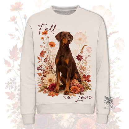 Felpa DOBERMANN Marrone Focato - Girocollo - Collezione Fall...in Love