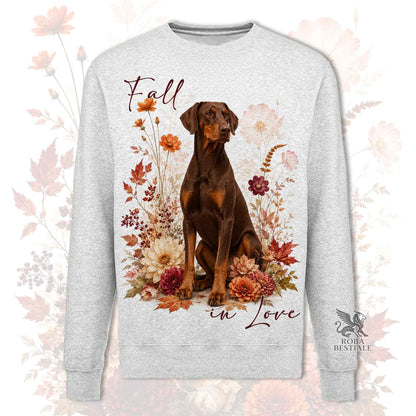 Felpa DOBERMANN Marrone Focato - Girocollo - Collezione Fall...in Love