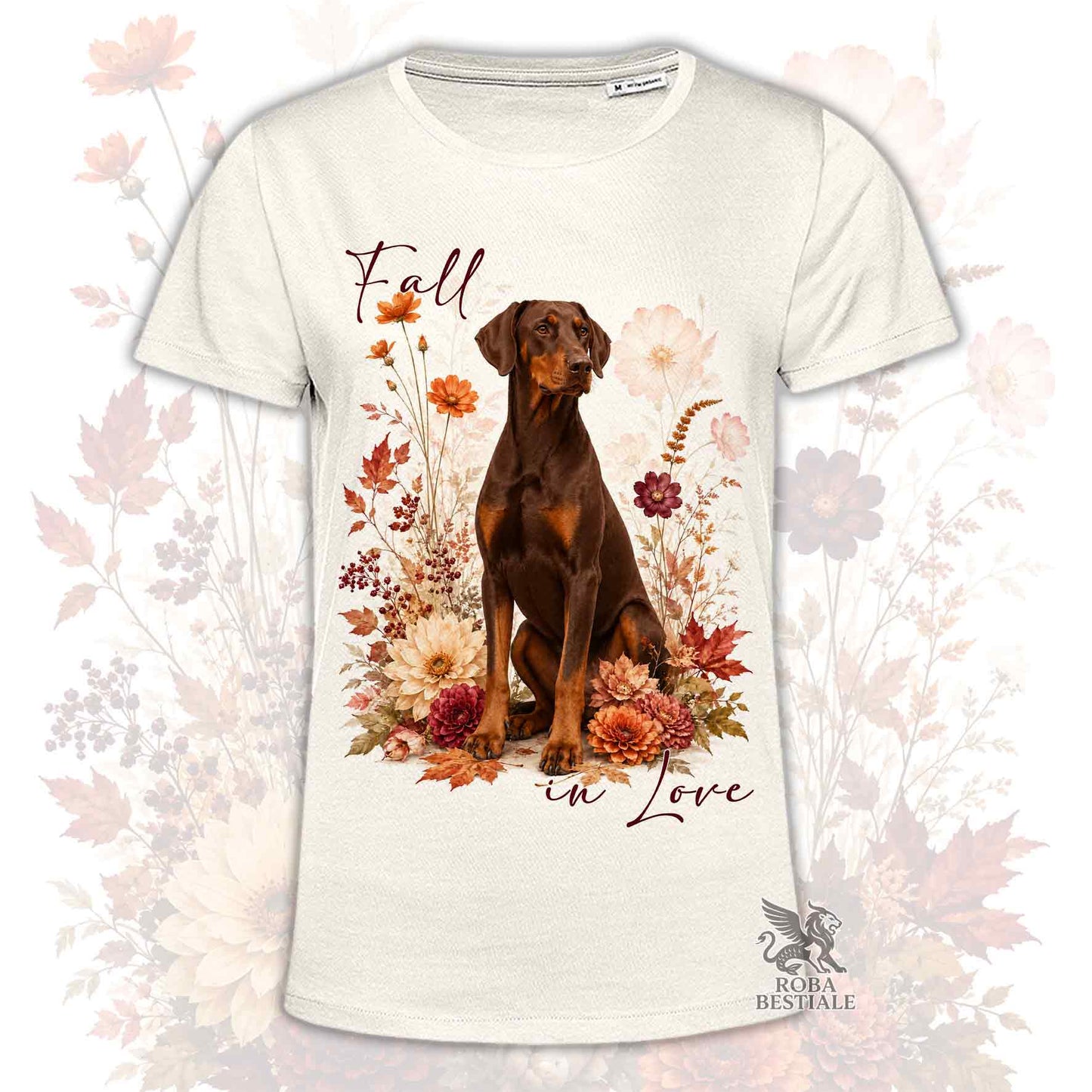 T-Shirt DOBERMANN Marrone Focato - Collezione Fall...in Love