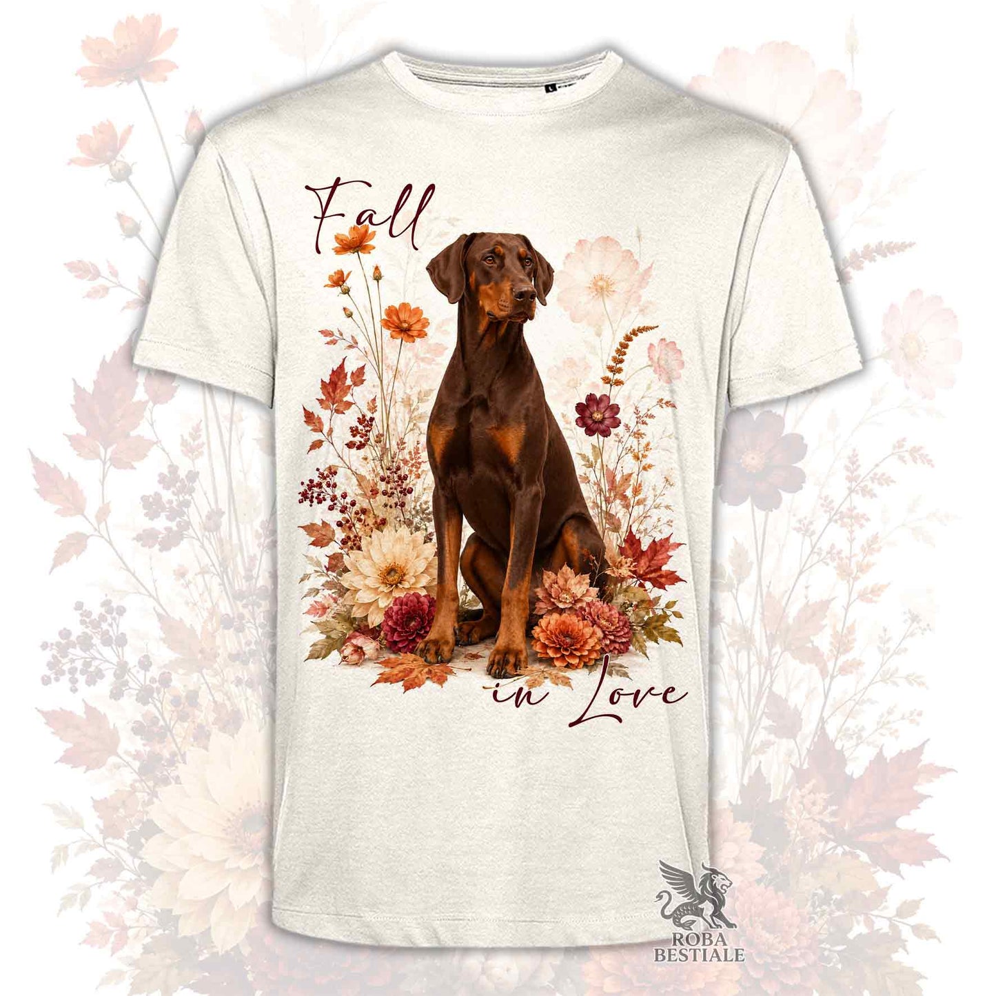 T-Shirt DOBERMANN Marrone Focato - Collezione Fall...in Love