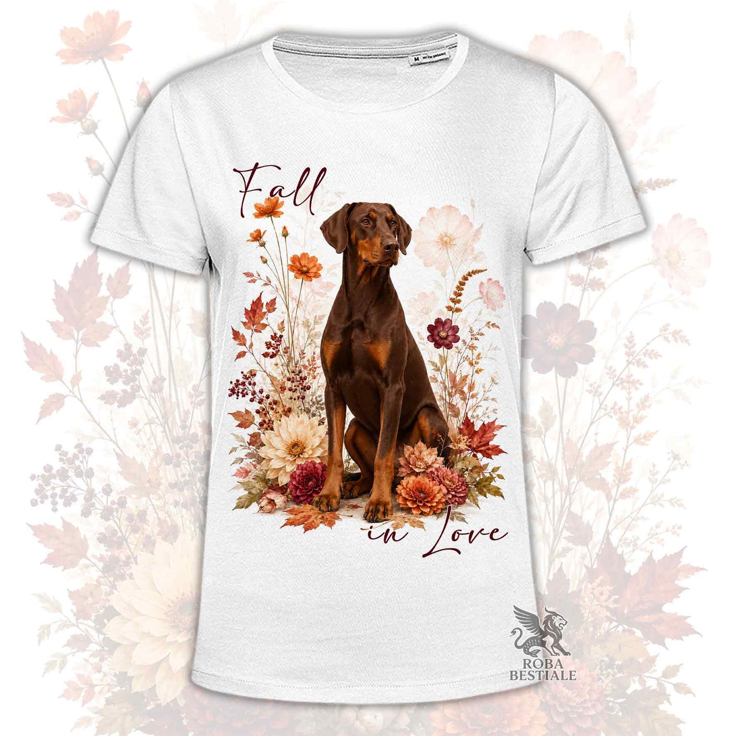 T-Shirt DOBERMANN Marrone Focato - Collezione Fall...in Love