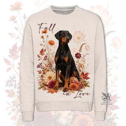 Felpa DOBERMANN Nero Focato - Girocollo - Collezione Fall...in Love