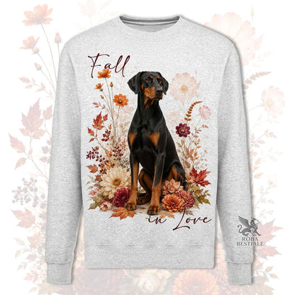 Felpa DOBERMANN Nero Focato - Girocollo - Collezione Fall...in Love
