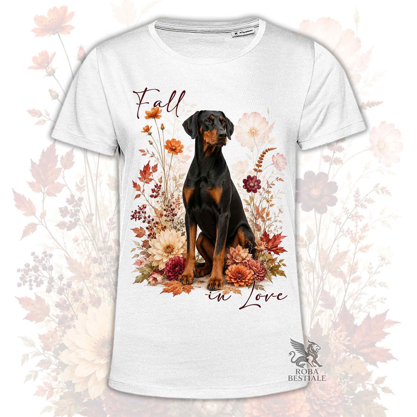 T-Shirt DOBERMANN Nero Focato - Collezione Fall...in Love