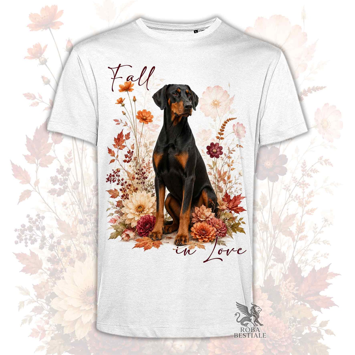 T-Shirt DOBERMANN Nero Focato - Collezione Fall...in Love