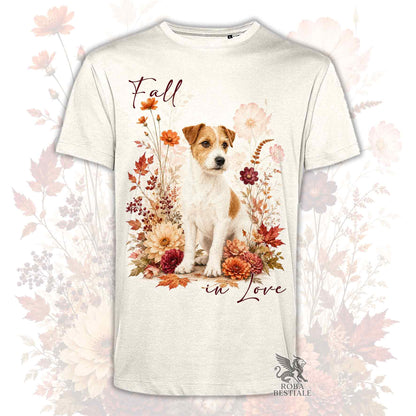 T-Shirt JACK RUSSELL TERRIER Broken Bianco Fulvo - Collezione Fall...in Love