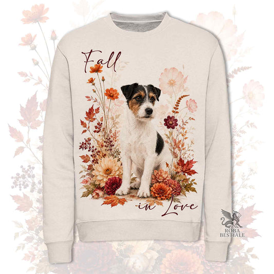 Felpa JACK RUSSELL TERRIER Broken Tricolore - Girocollo - Collezione Fall...in Love