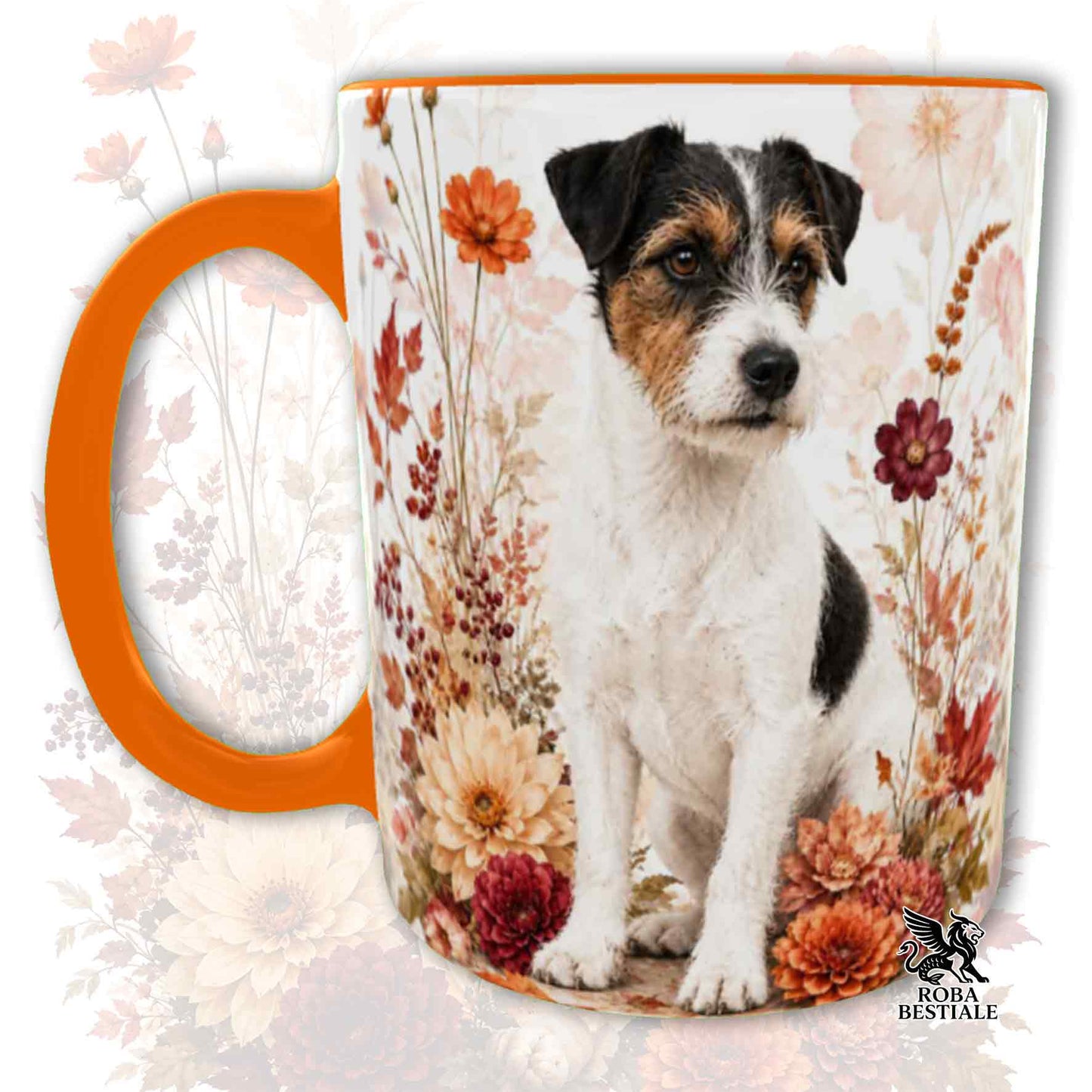 Tazza JACK RUSSELL TERRIER Broken Tricolore - Collezione Fall...in Love