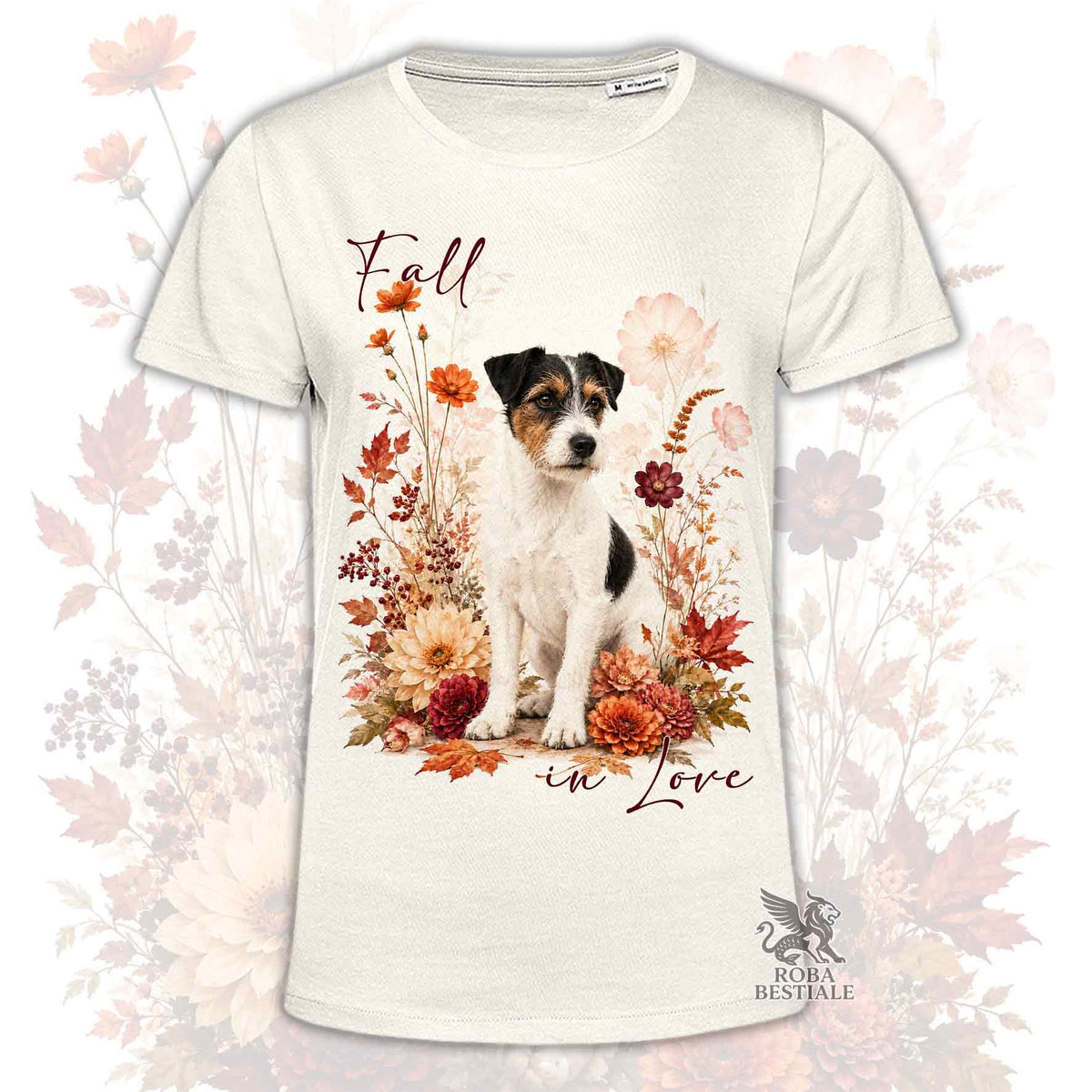 T-Shirt JACK RUSSELL TERRIER Broken Tricolore - Collezione Fall...in Love